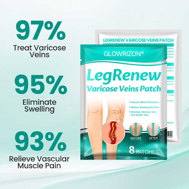 Erase Varicose Veins and Leg Pain Fast—Glowrizon® LegRenew Patch with 80% Off Today Only!