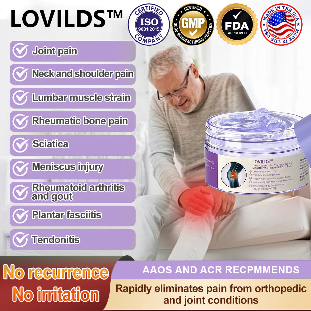 👩‍⚕️LOVILDS™ 7 Day Rapid Joint & Bone Therapy Cream USA Orthopedics (AAOS) Approved
